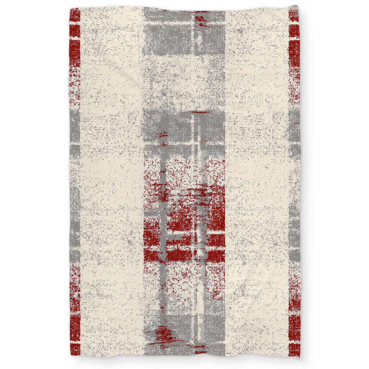 C1DCTXLW0E7VCU Grunge Red Pattern Blue Twin Size Extra Long Duvet Cover - Stylish Home Decor