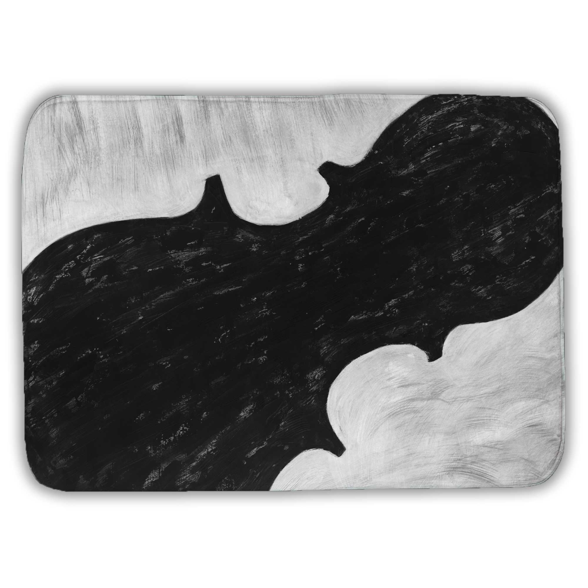 C1BM1724L8E9VX 17 x 24 in. Violin Silhouette Musical White Bath Mat for Home Decor
