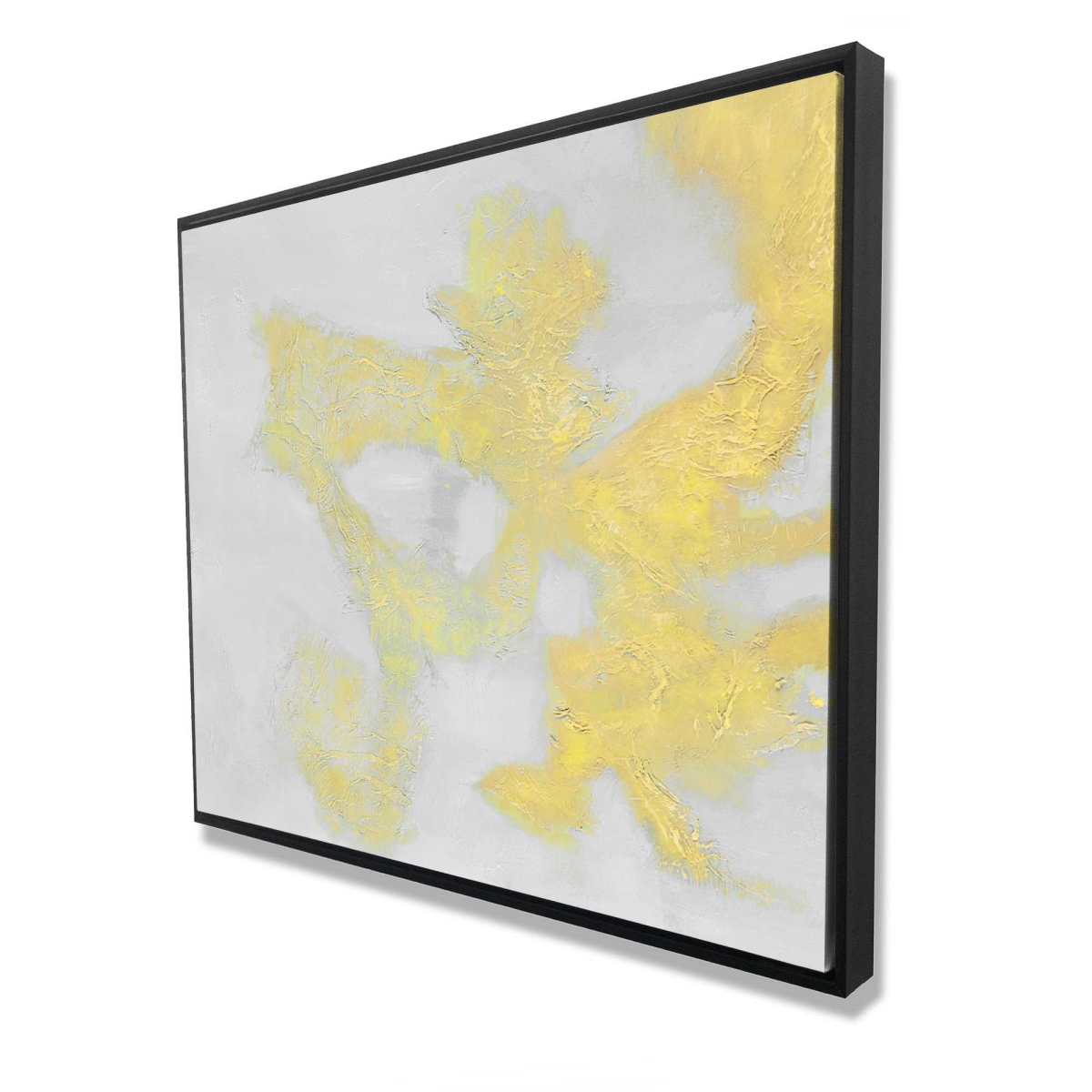 C1FC4860HWO1PN 48 x 60 in. Gold Stains - Modern Framed Canvas for Home Decor