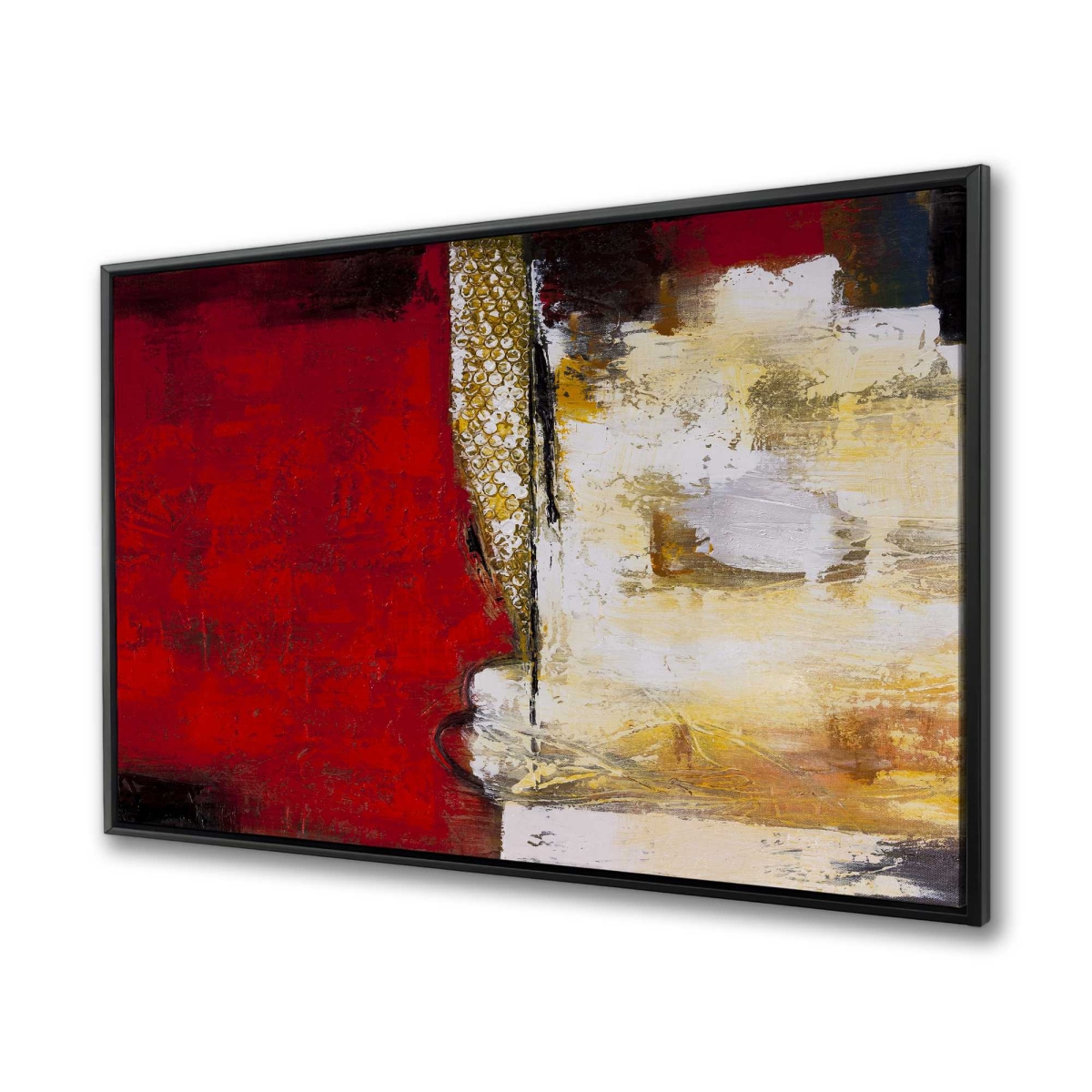 C1FC3648EX8ZLD 36 x 48 in. Abstract Industrial Art with Numbers - Framed Canvas Decor