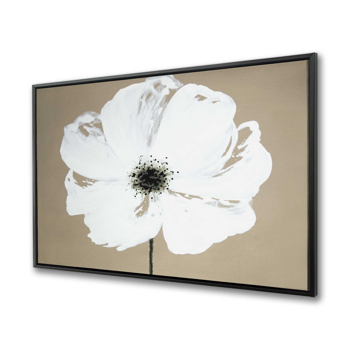 C1FC3648ARARQ4 36 x 48 in. Abstract Color Splash Flower - Framed Canvas for Home Decor