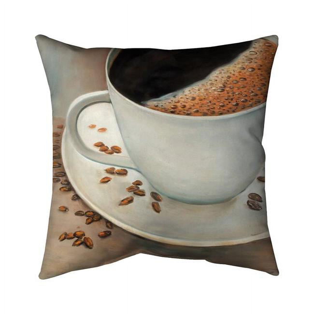 20 x 20 in. Black Coffee-Double Sided Print Indoor Pillow