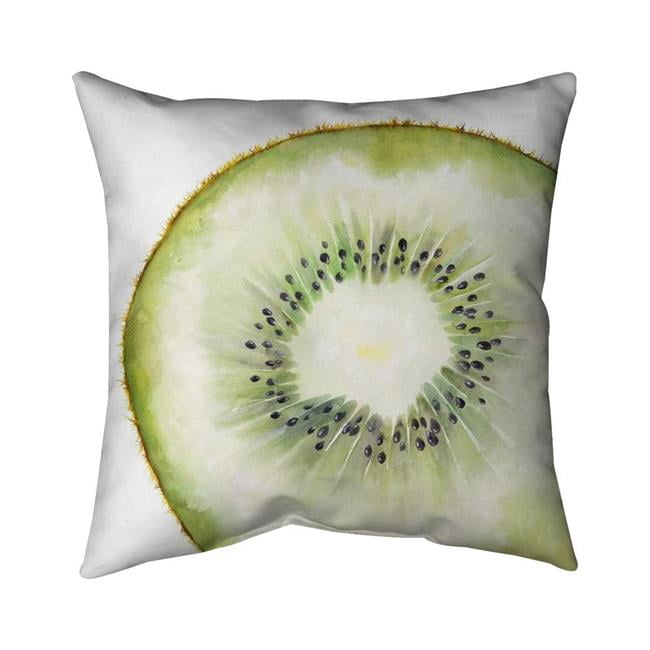 20 x 20 in. Kiwi Slice-Double Sided Print Indoor Pillow