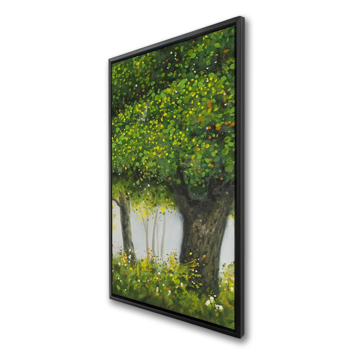 C1FC24488ID5B8 24 x 48 in. Forest by Summer - Framed Canvas Landscape for Home Decor