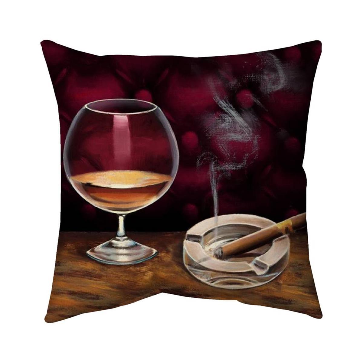 5541-2020-GA8 20 x 20 in. Alcohol & Cigar-Double Sided Print Indoor Pillow