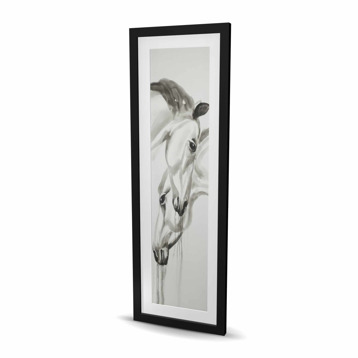 C1FM1648OQA4IS 16 x 48 in. Inseparables - Bathroom Minimalist Framed Print Wall Art - Home Decor