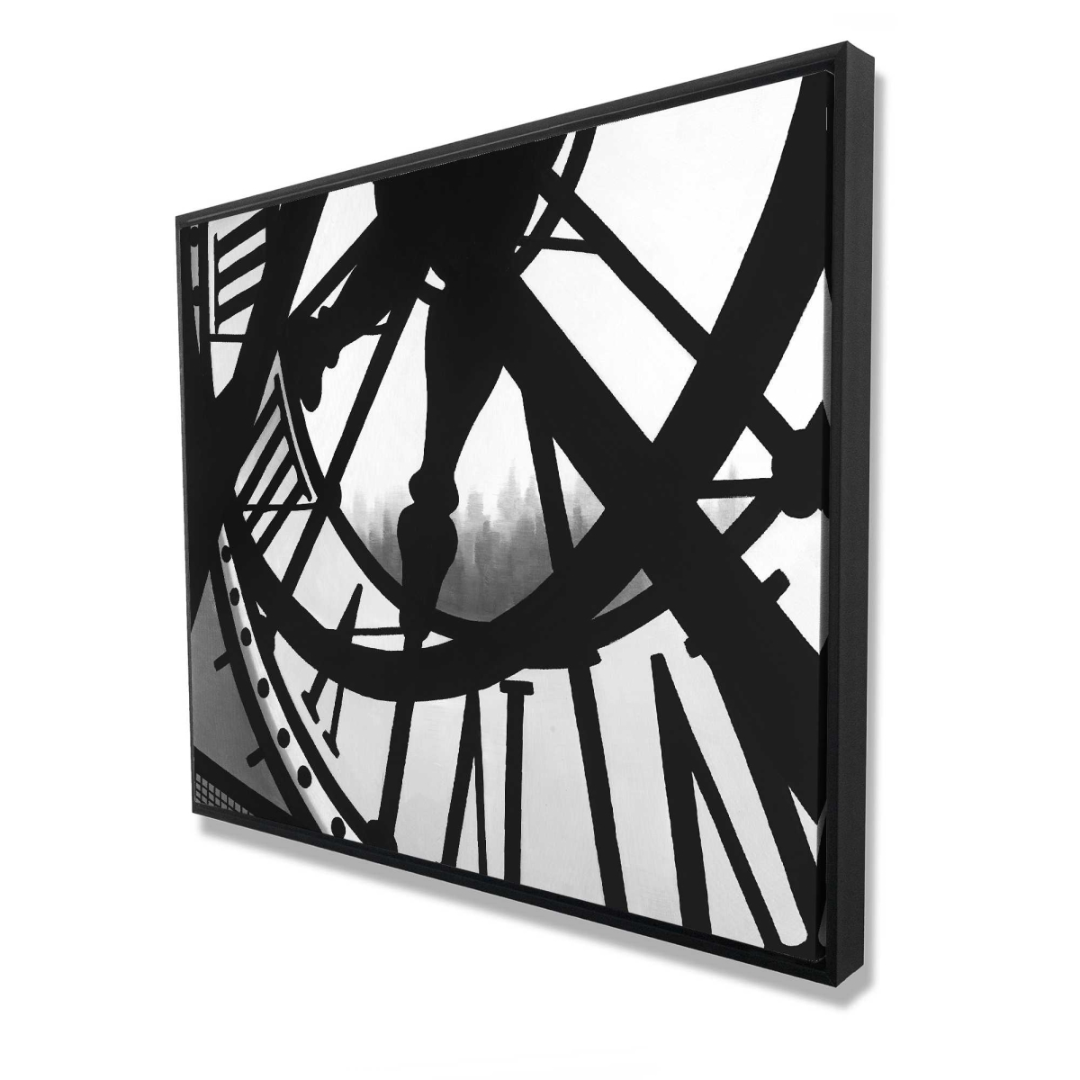 C1FC48604SREXG 48 x 60 in. Giant Clock in Orsay Museum - Framed Canvas Home Decor