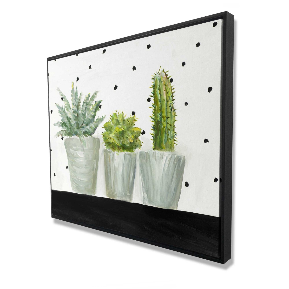 C1FC4860A7JHK8 48 x 60 in. Mini Cactus & Succulents - Exotic Bedroom Canvas Decor