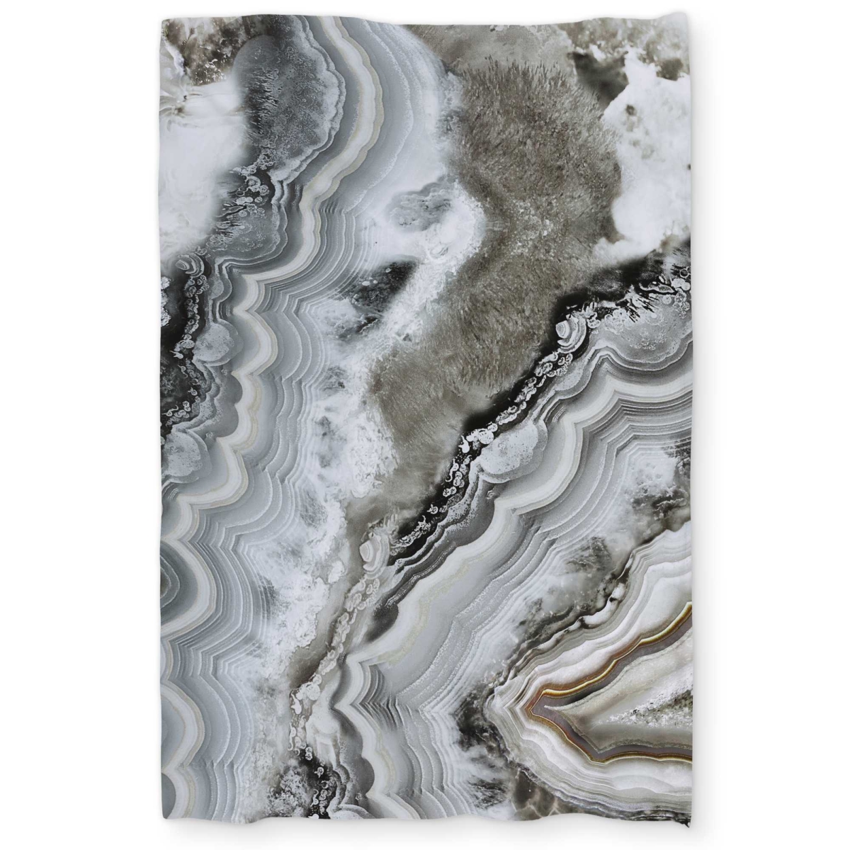 C1DCTXLW4GP723 Abstract Geode Twin Size Extra Long Duvet Cover - Hyperrealist Home Decor