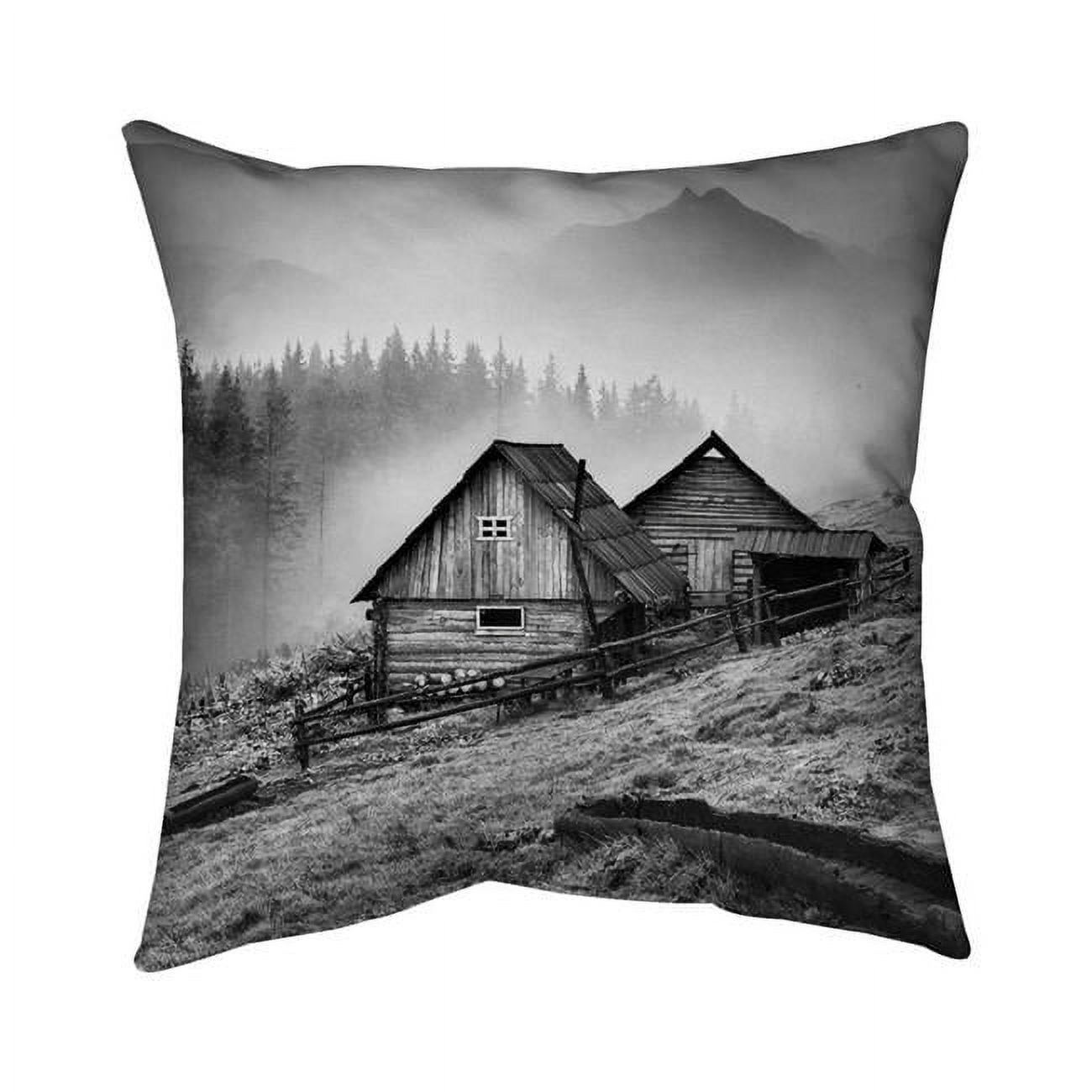 20 x 20 in. Mountain Carpathian Village-Double Sided Print Indoor Pillow