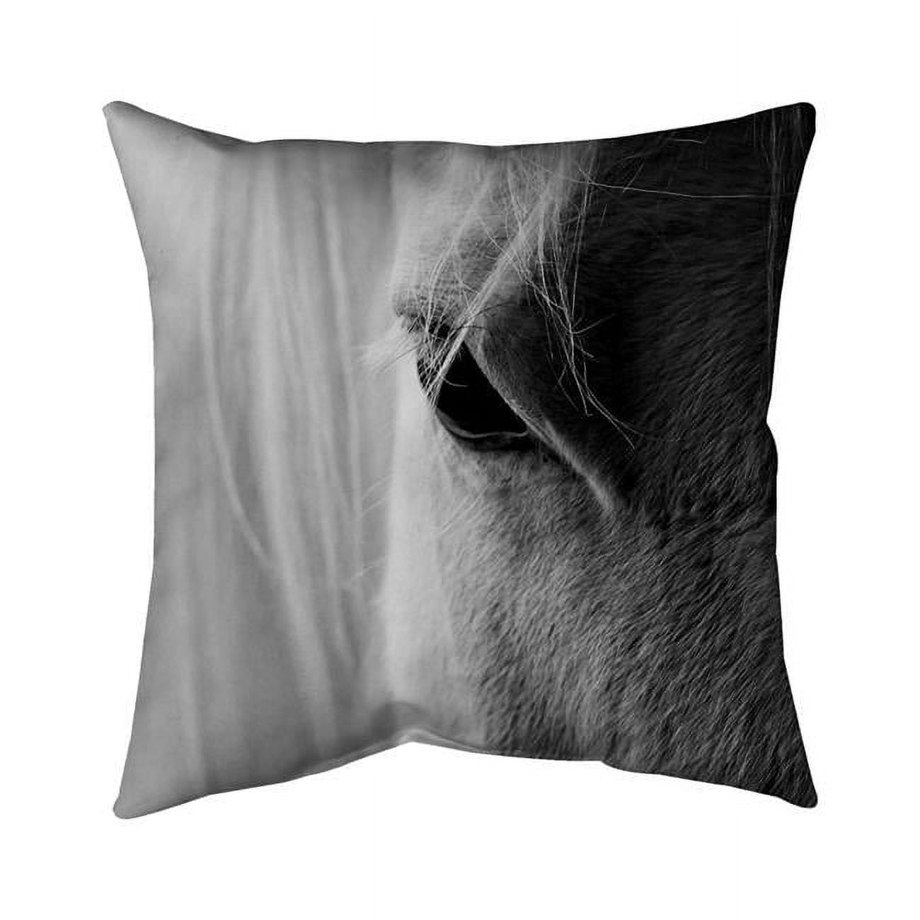 20 x 20 in. The White Horse Eye-Double Sided Print Indoor Pillow