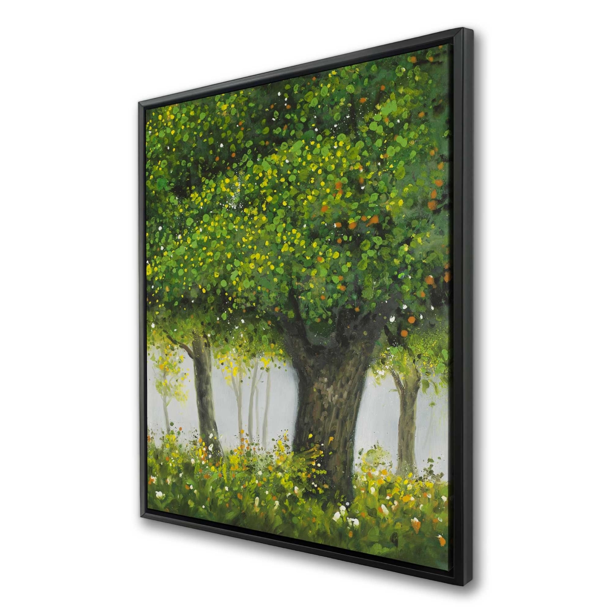 C1FC3648ROF5GM 36 x 48 in. Forest by Summer - Trees Office Framed Canvas Wall Art