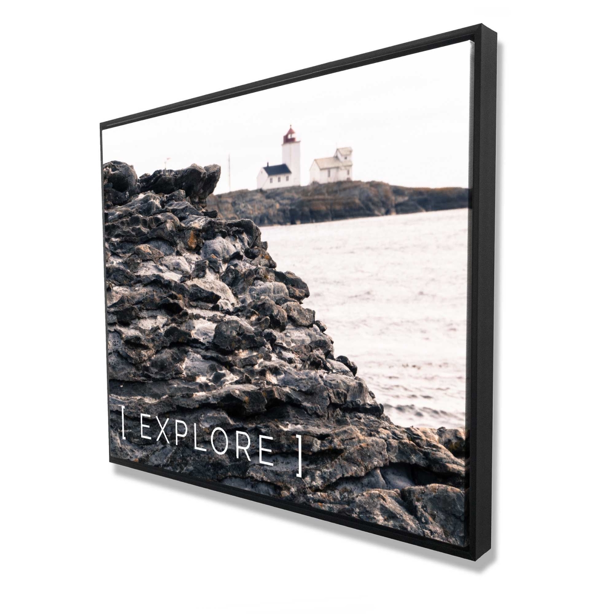 C1FC4860FN2CYL 48 x 60 in. Explore Beige Marine Framed Canvas - Elegant Home Decor