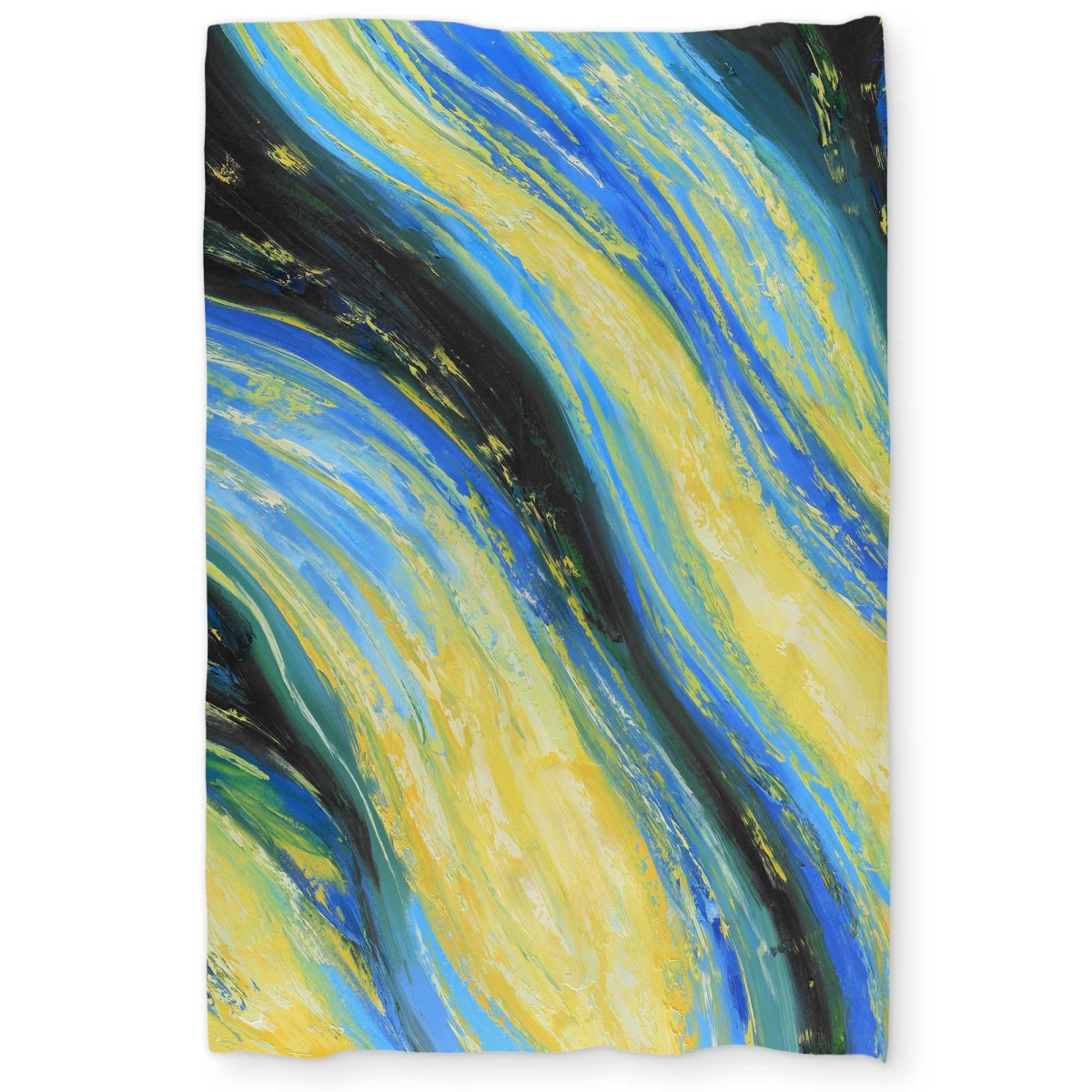 C1DCTXLWKB1JZ9 Liquid Magic Wave Twin Size Extra Long Duvet Cover - Modern Bedroom Decor