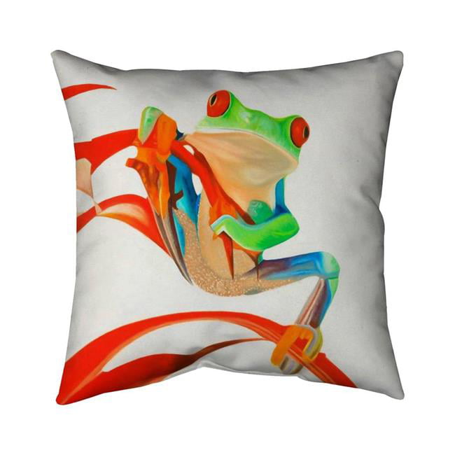 26 x 26 in. Red-Eyed Frog-Double Sided Print Indoor Pillow