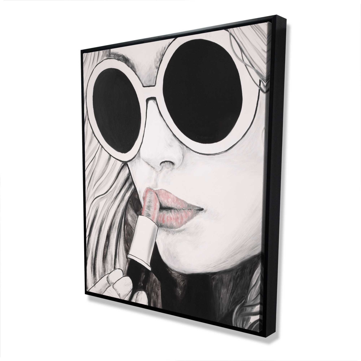 C1FC4860EPCS3E 48 x 60 in. Incognito - Beige Figurative Framed Canvas for Home Decor
