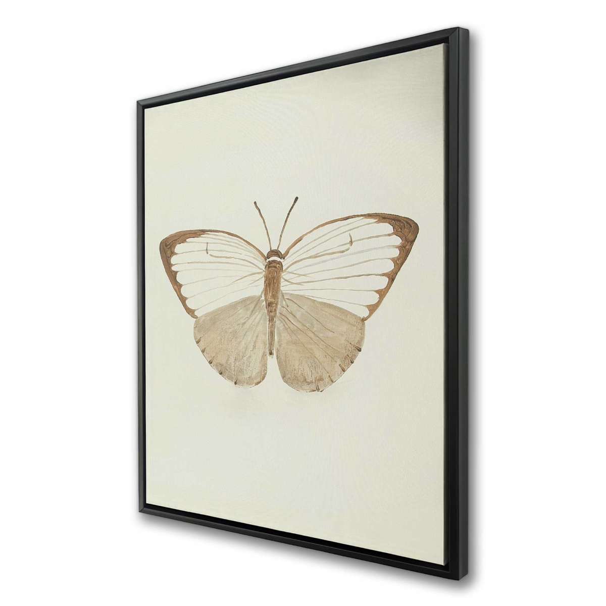 C1FC3648EM6J96 36 x 48 in. Sepia Butterflies - Rustic Brown Framed Canvas Home Decor