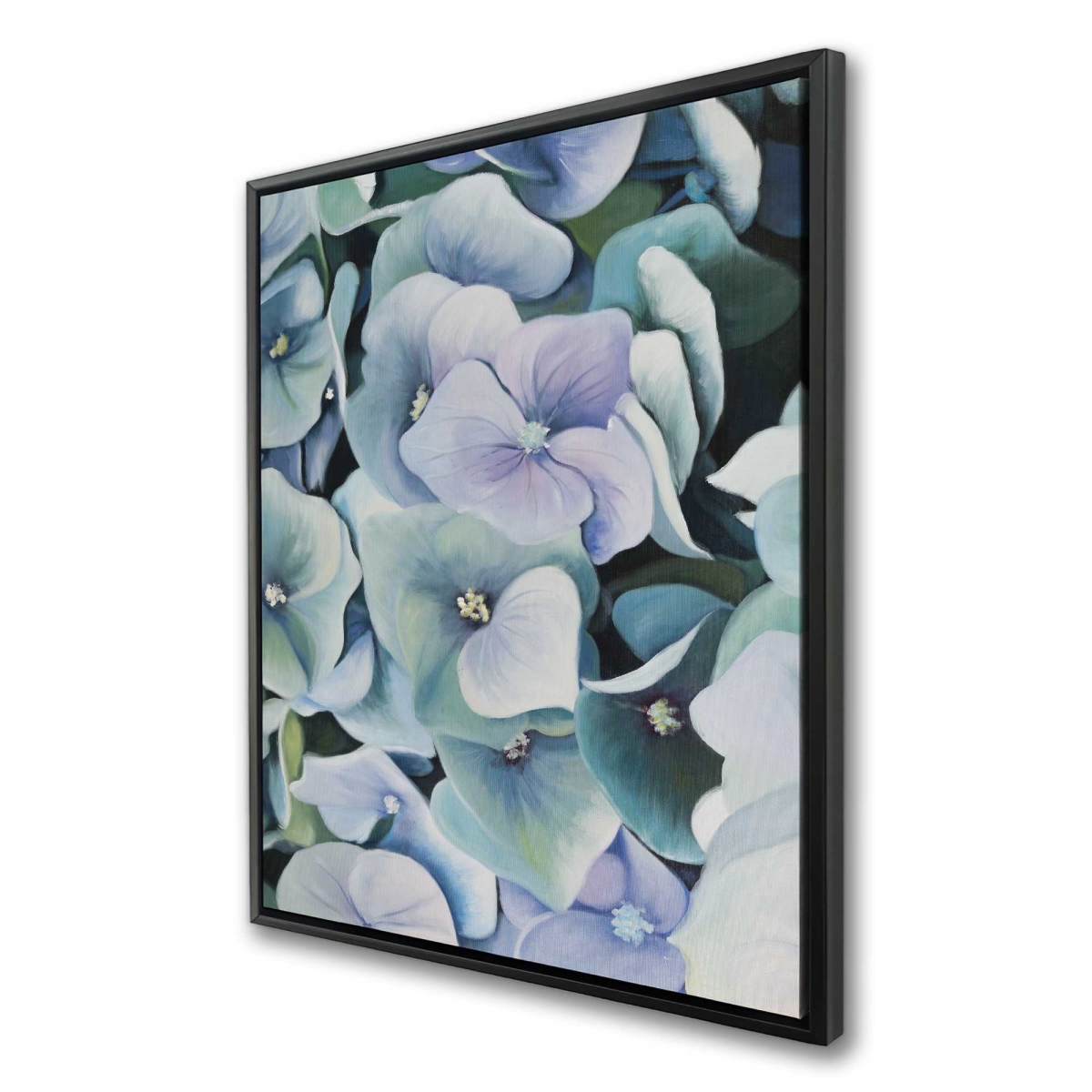 C1FC3648F4R42I 36 x 48 in. Hydrangea Plant - Green Rustic Framed Canvas for Home Decor
