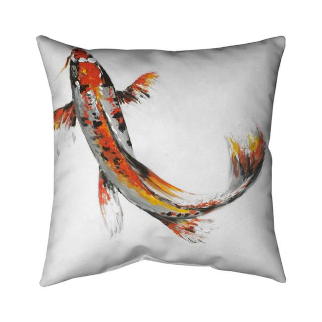 26 x 26 in. Butterfly Koi Fish-Double Sided Print Indoor Pillow