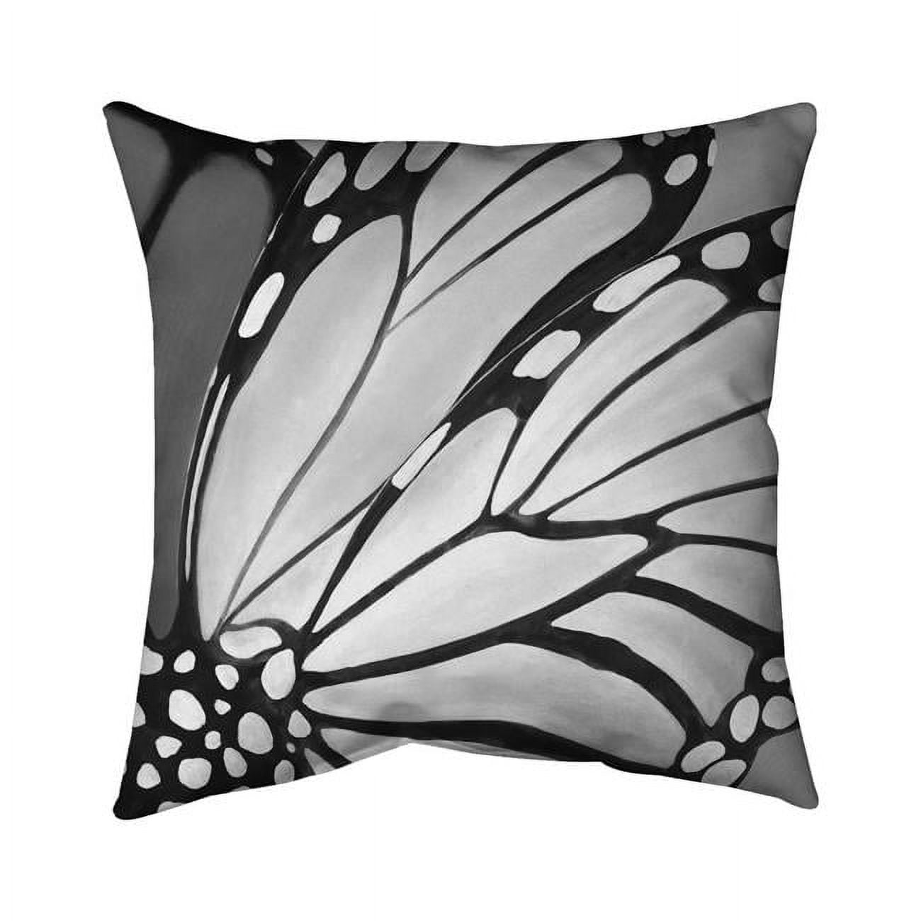 26 x 26 in. Monarch Wings Closeup-Double Sided Print Indoor Pillow