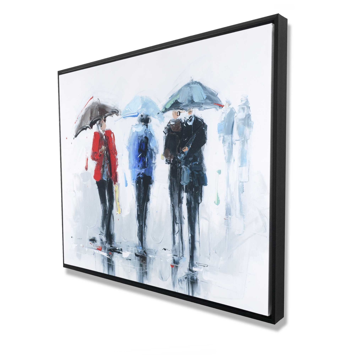 C1FC4860KNE7JT 48 x 60 in. Spring Shower - Contemporary Man Framed Canvas