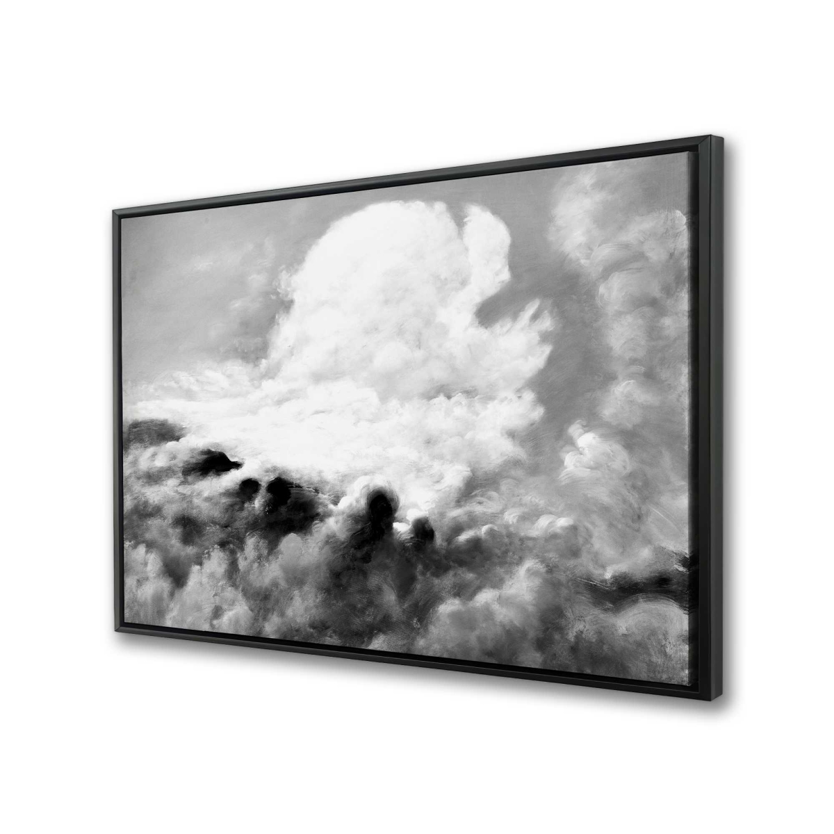 C1FC2436V3UJWX 24 x 36 in. Clouds - Mountains Landscapes Framed Canvas for Home Decor