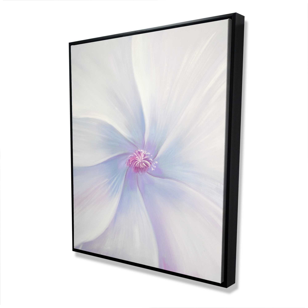 C1FC486047NEF9 48 x 60 in. Petals - Floral Botanical Framed Canvas for Bathroom Decor
