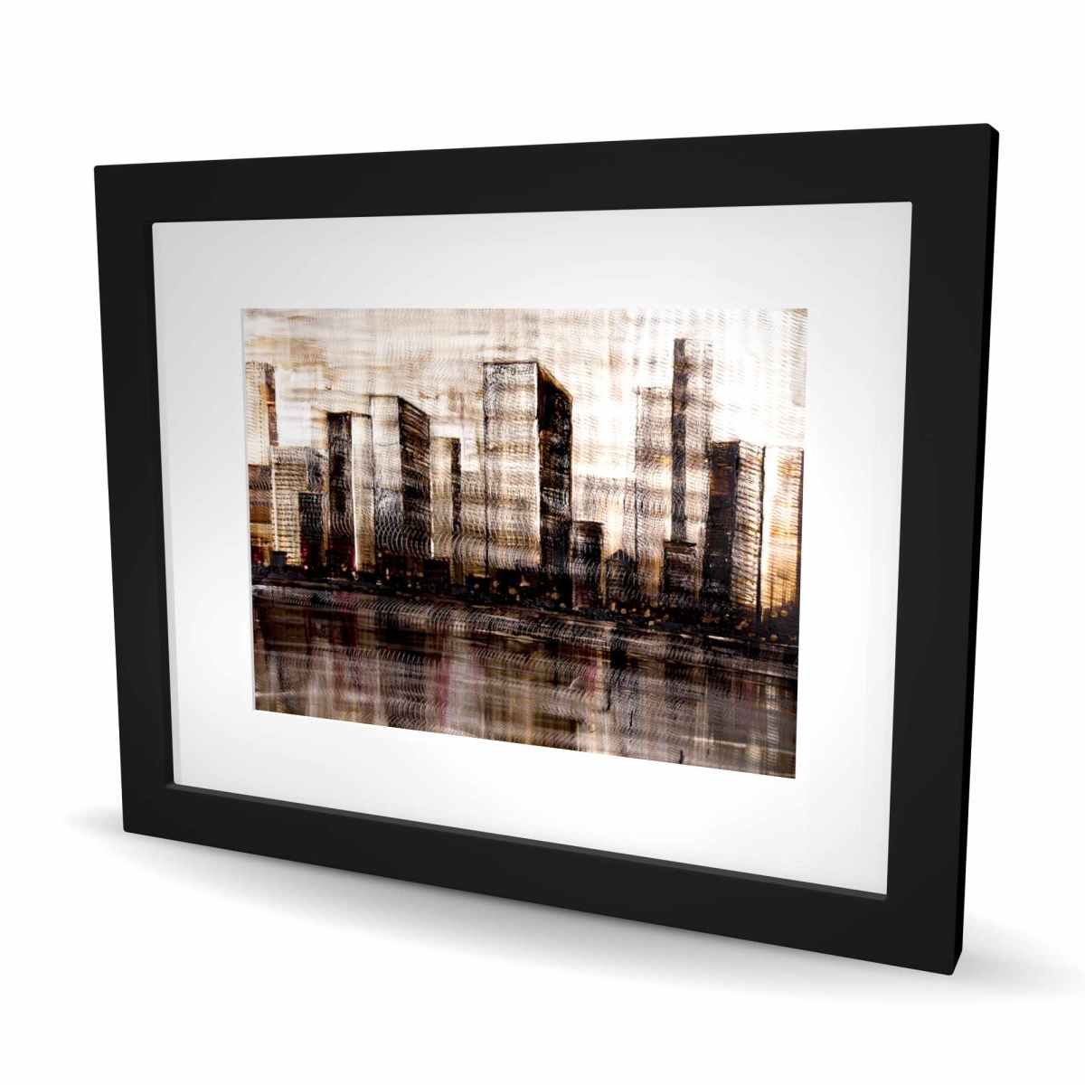 C1FM16200CHP0P 16 x 20 in. Sketch of the City - Industrial Framed Print Wall Art for Home Decor