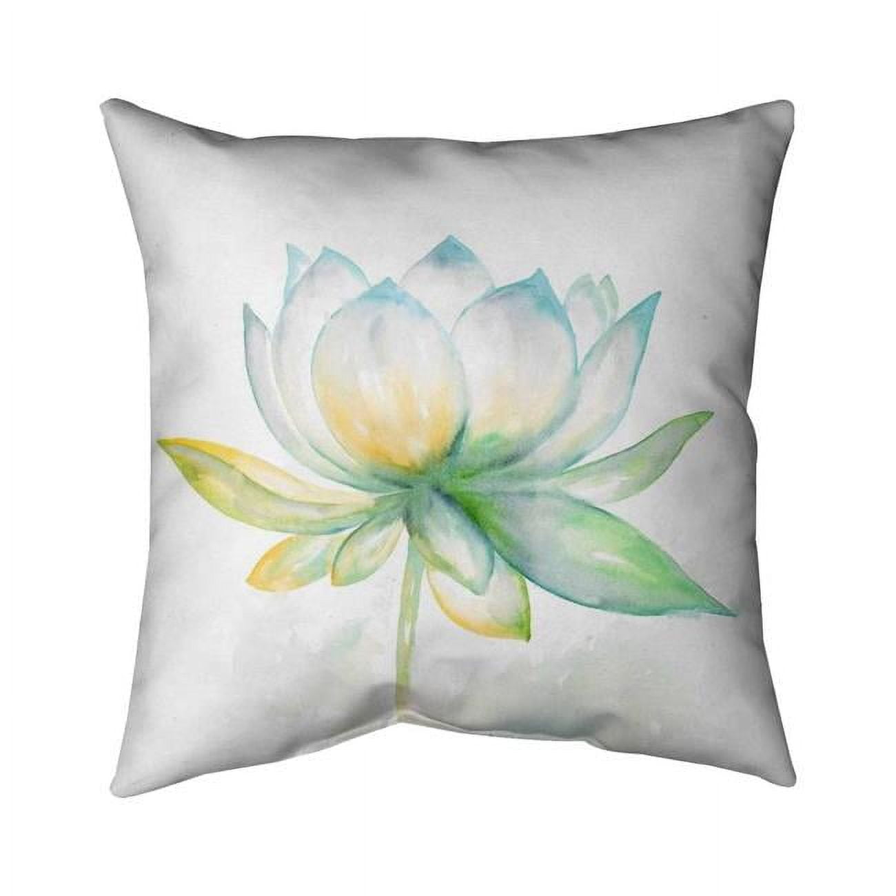 18 x 18 in. Lotus Flower-Double Sided Print Indoor Pillow
