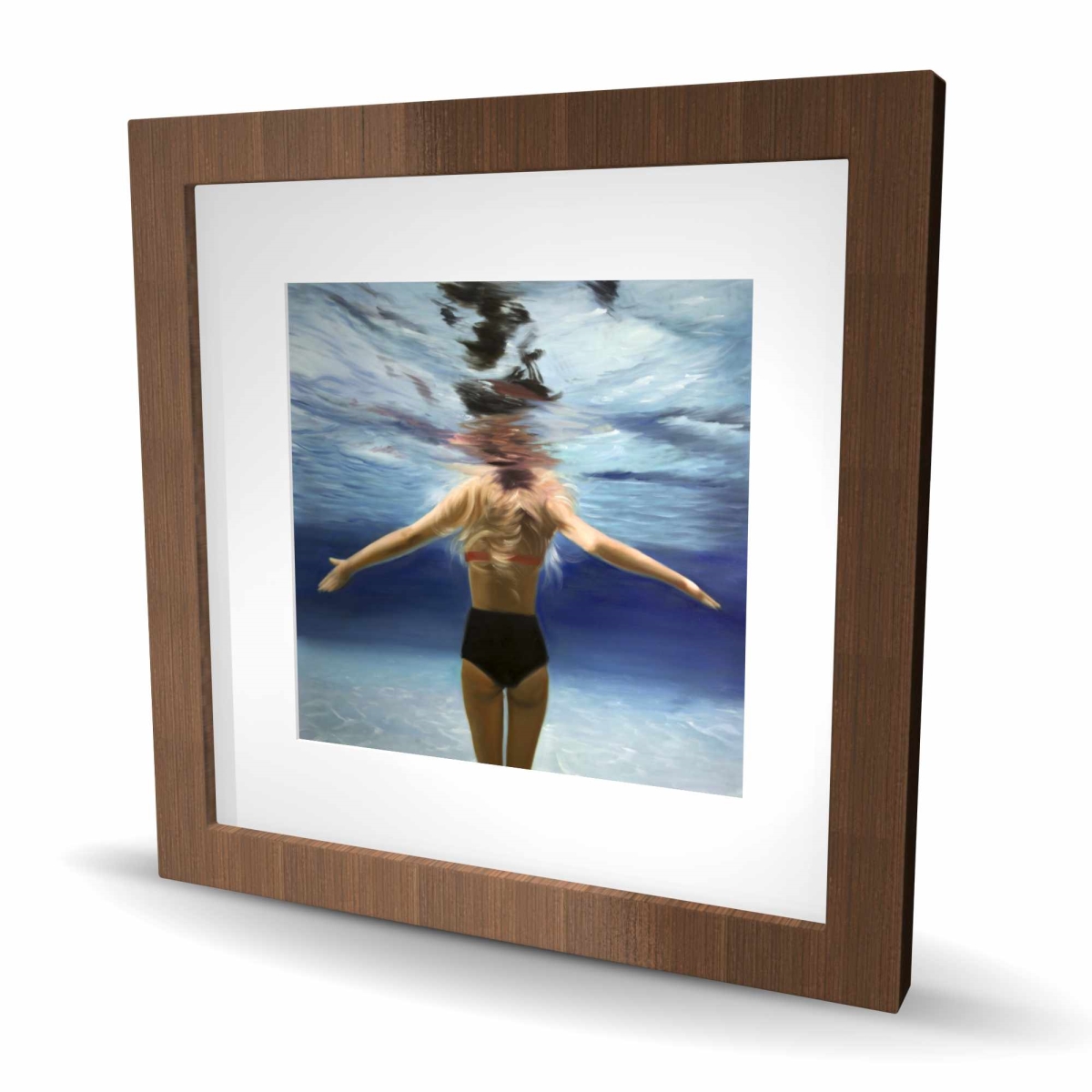 C1FM1616OWZPHF 16 x 16 in. Under the Sea - Figurative Scenic Framed Print Wall Art - Home Decor