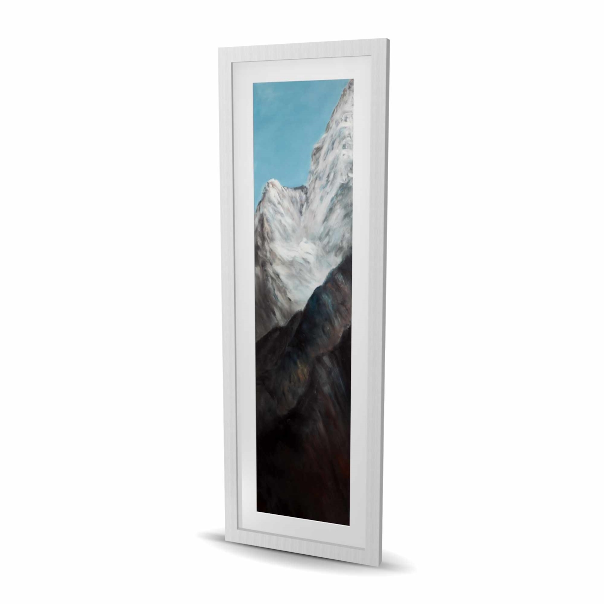 C1FM1648SZD00Q 16 x 48 in. Emblematic Himalayan Peaks - Framed Matted Print Wall Art for Decor