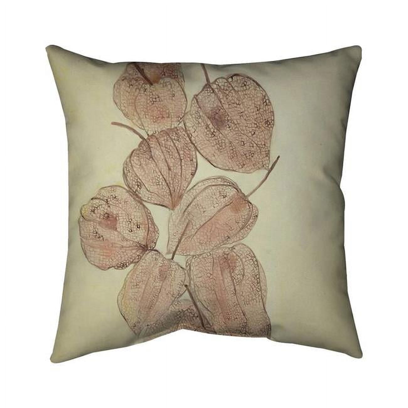18 x 18 in. Closed Ground Cherries-Double Sided Print Indoor Pillow