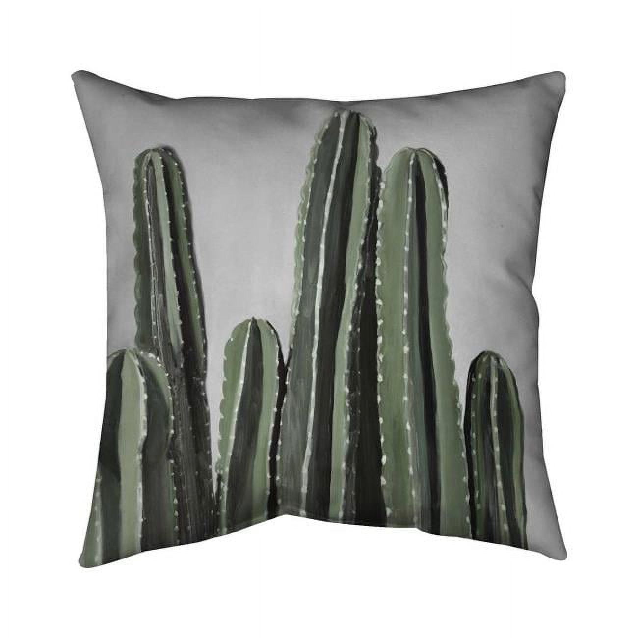 18 x 18 in. Cactus Candles-Double Sided Print Indoor Pillow