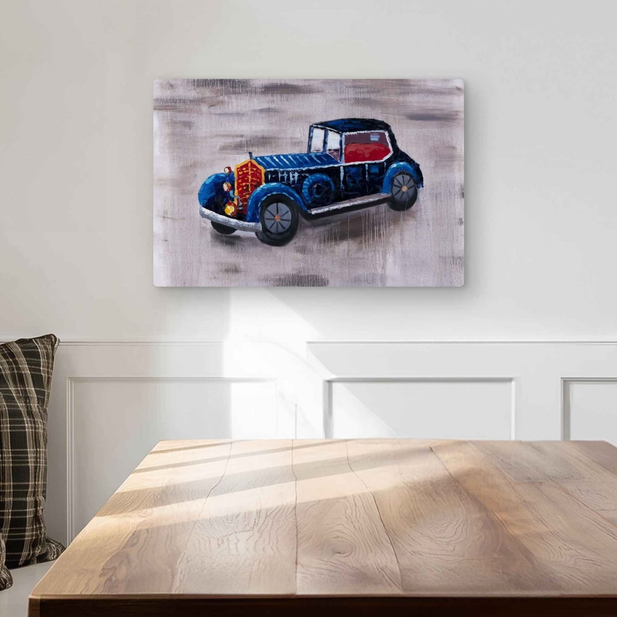 C1MP1218N88IHJ 12 x 18 in. Toy Car Vintage Bedroom Metal Print Wall Art - Unique Home Decor