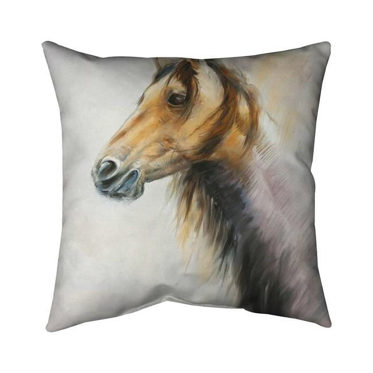 18 x 18 in. Wild Horse-Double Sided Print Indoor Pillow