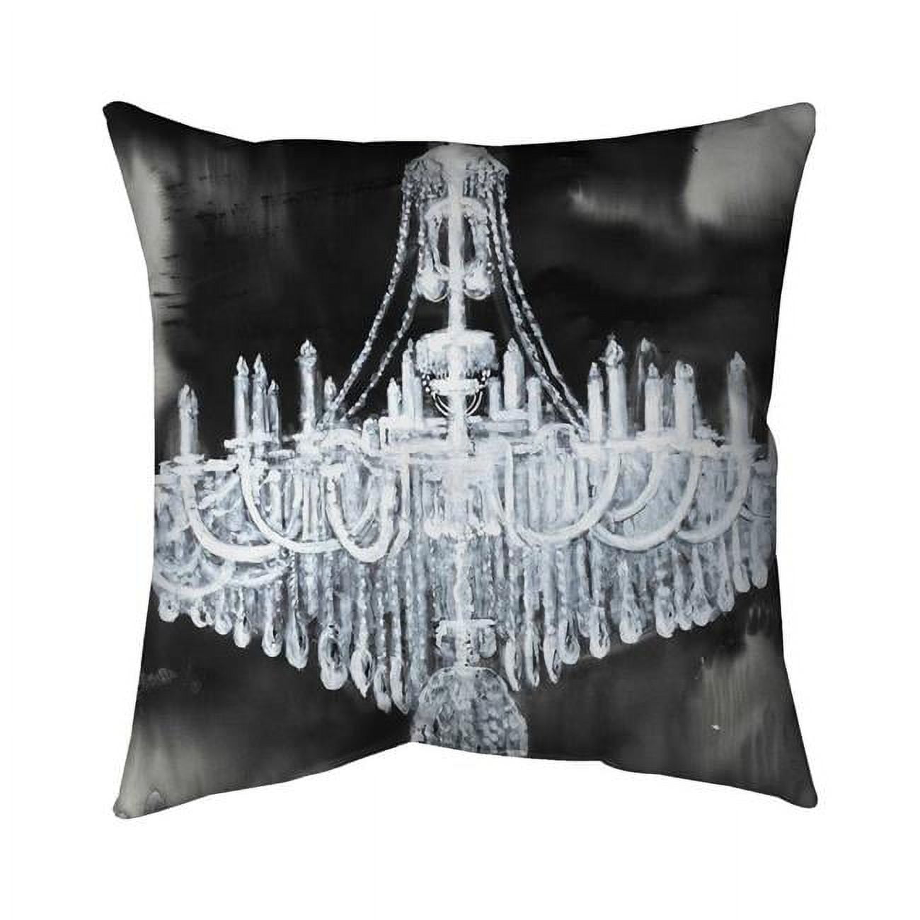 18 x 18 in. Glam Chandelier-Double Sided Print Indoor Pillow