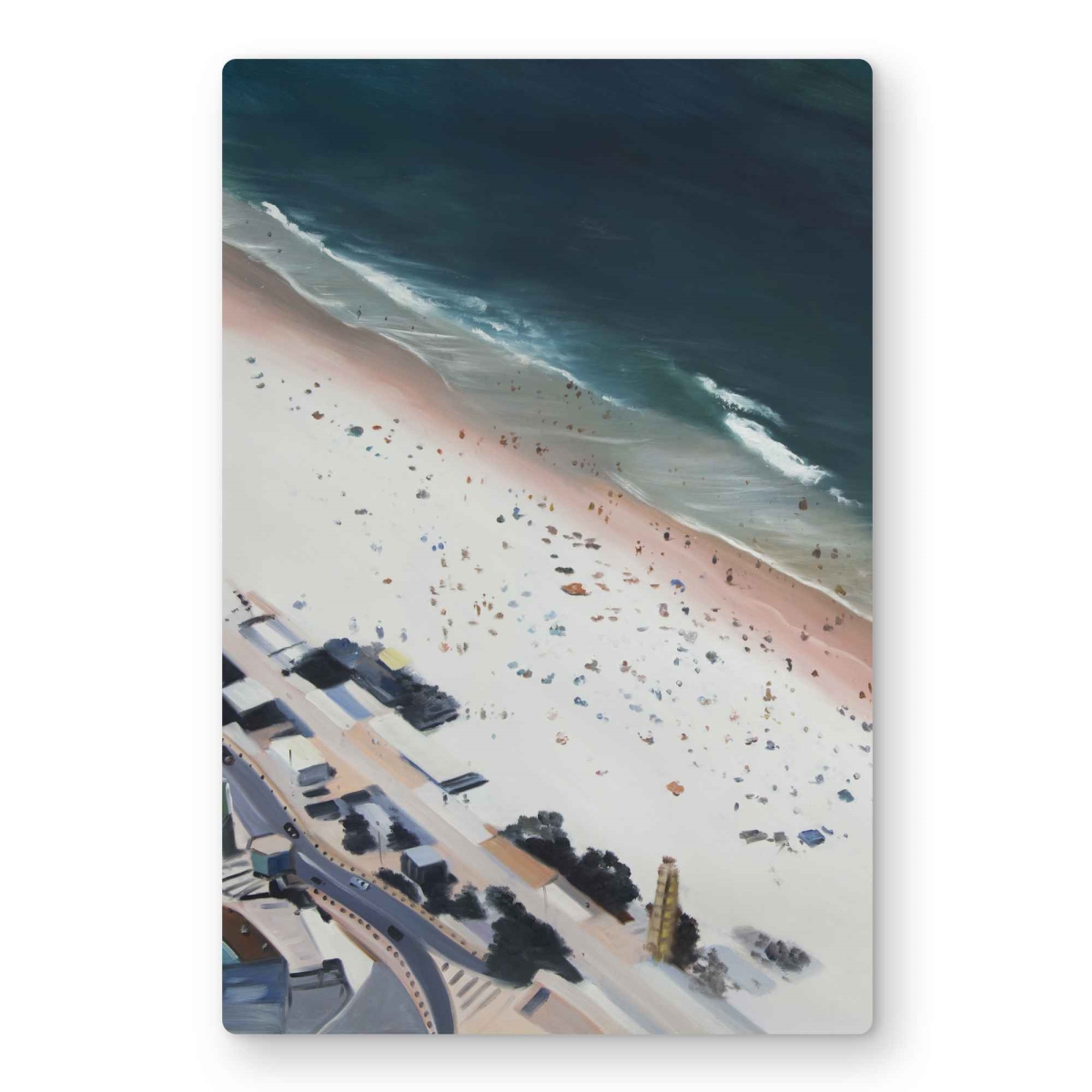 C1MP1218VSYLIR 12 x 18 in. Hot Day at the Beach - Sea Marine Metal Print Wall Art for Home Decor