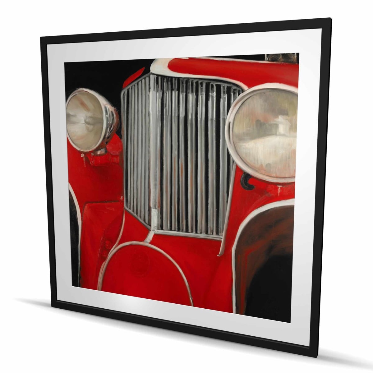 C1FM48487K78EV 48 x 48 in. Car of the 50 Closeup - Framed Matted Print Wall Art for Home Decor