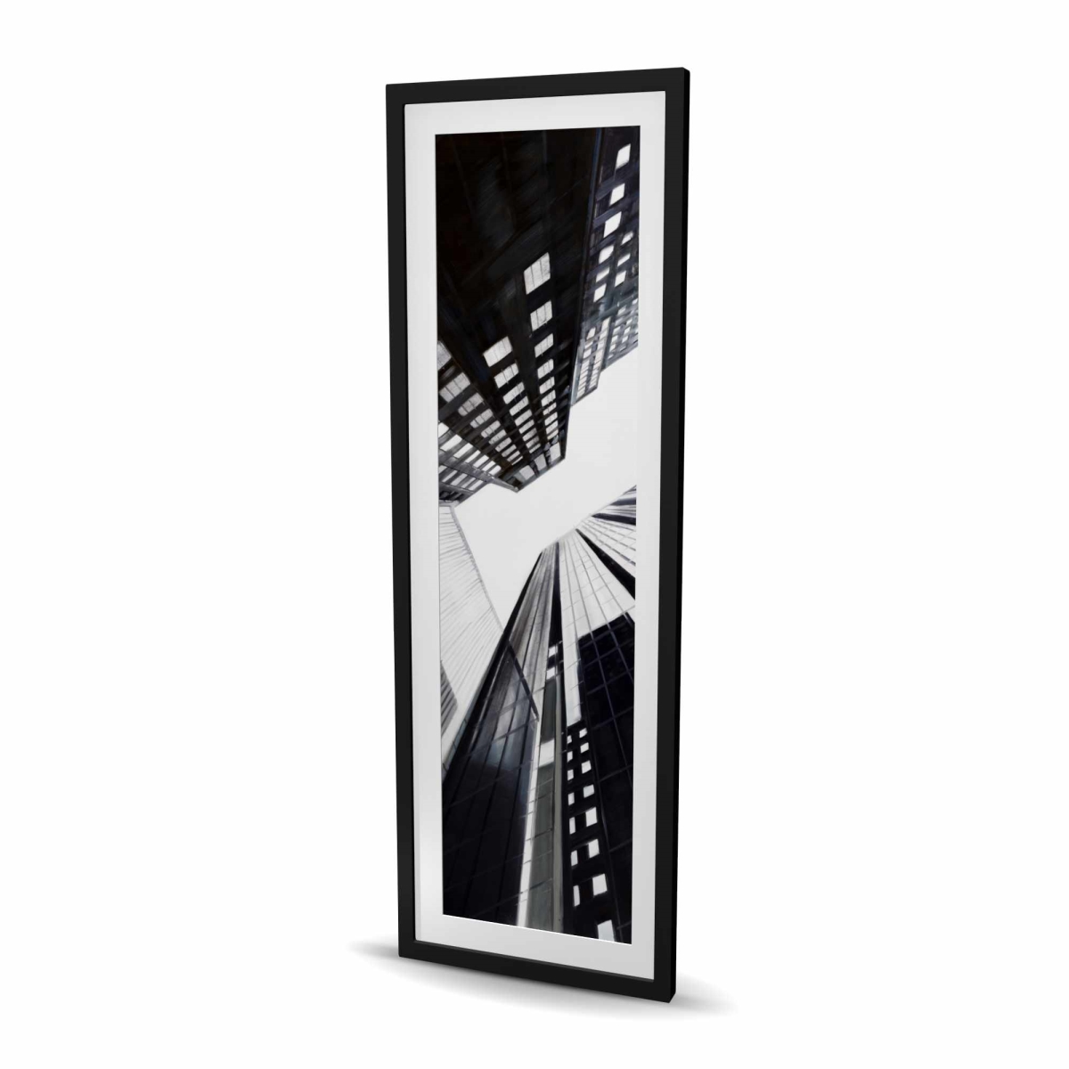 C1FM2060YGPTDN 20 x 60 in. Low-Angle View of the City Print Wall Art - Architecture Office Decor