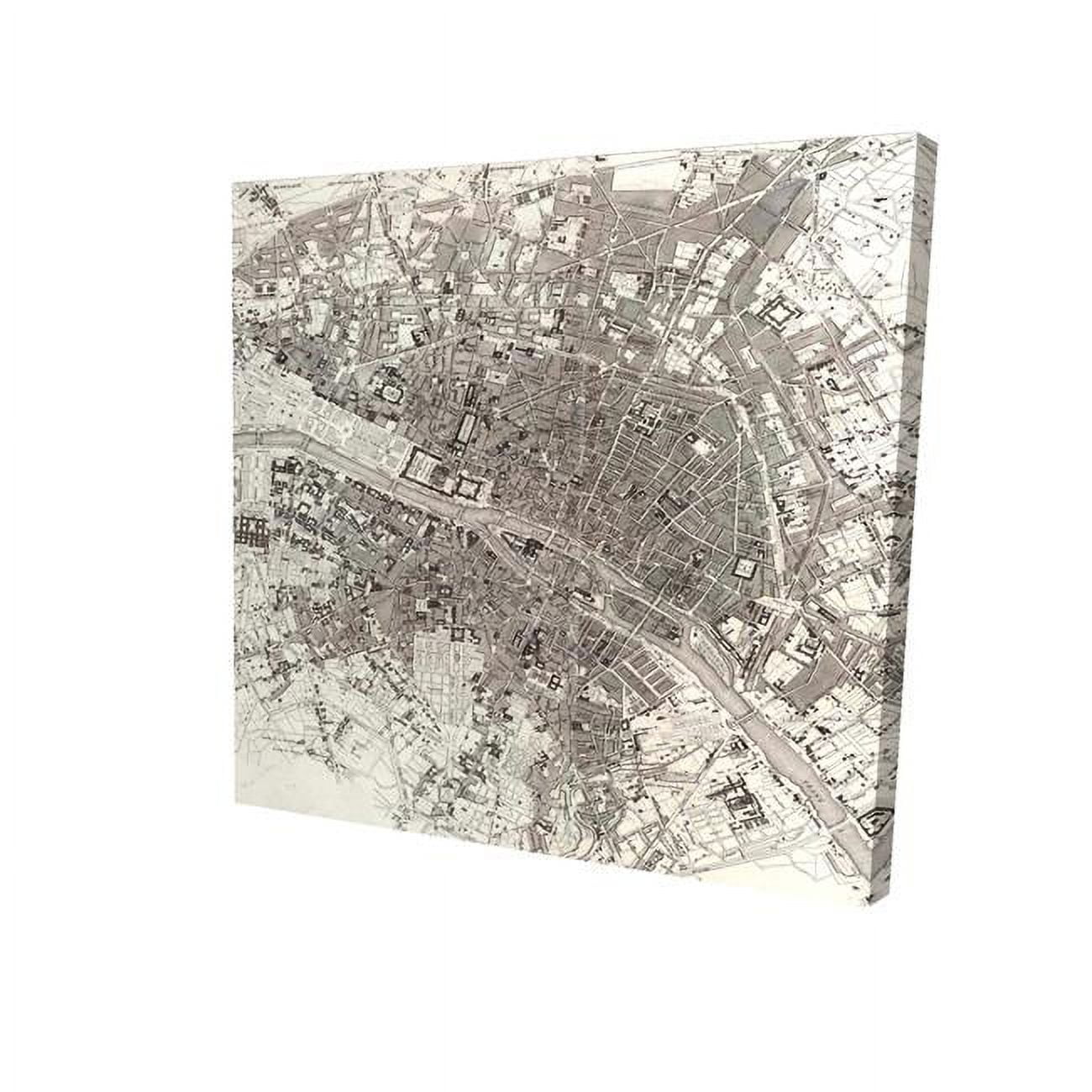 8 x 8 in. Paris-Print on Canvas