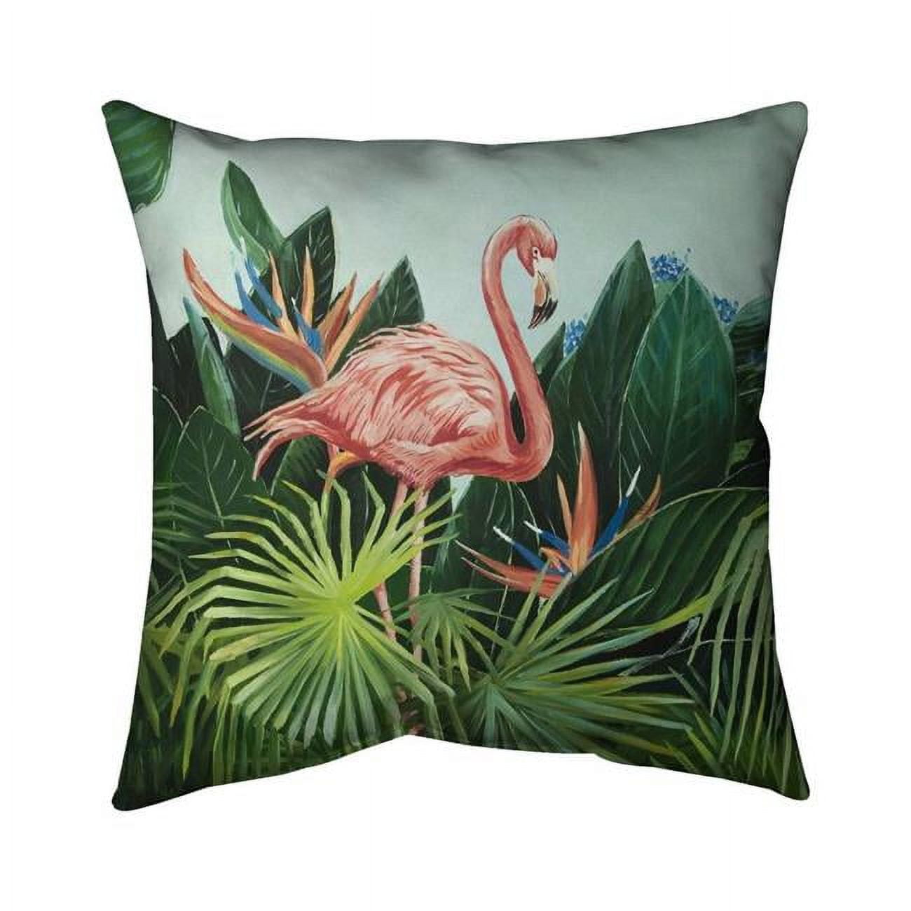 20 x 20 in. Tropical Flamingo-Double Sided Print Indoor Pillow