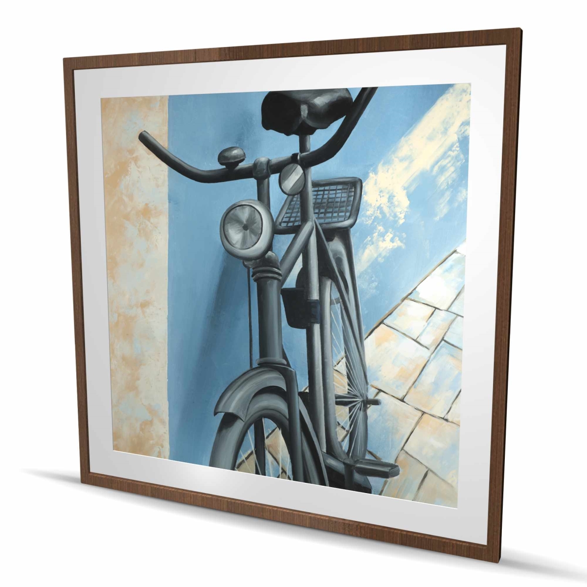 C1FM4848FGIBZA 48 x 48 in. Abandoned Bicycle - Man Cave Transportation Framed Print Wall Art