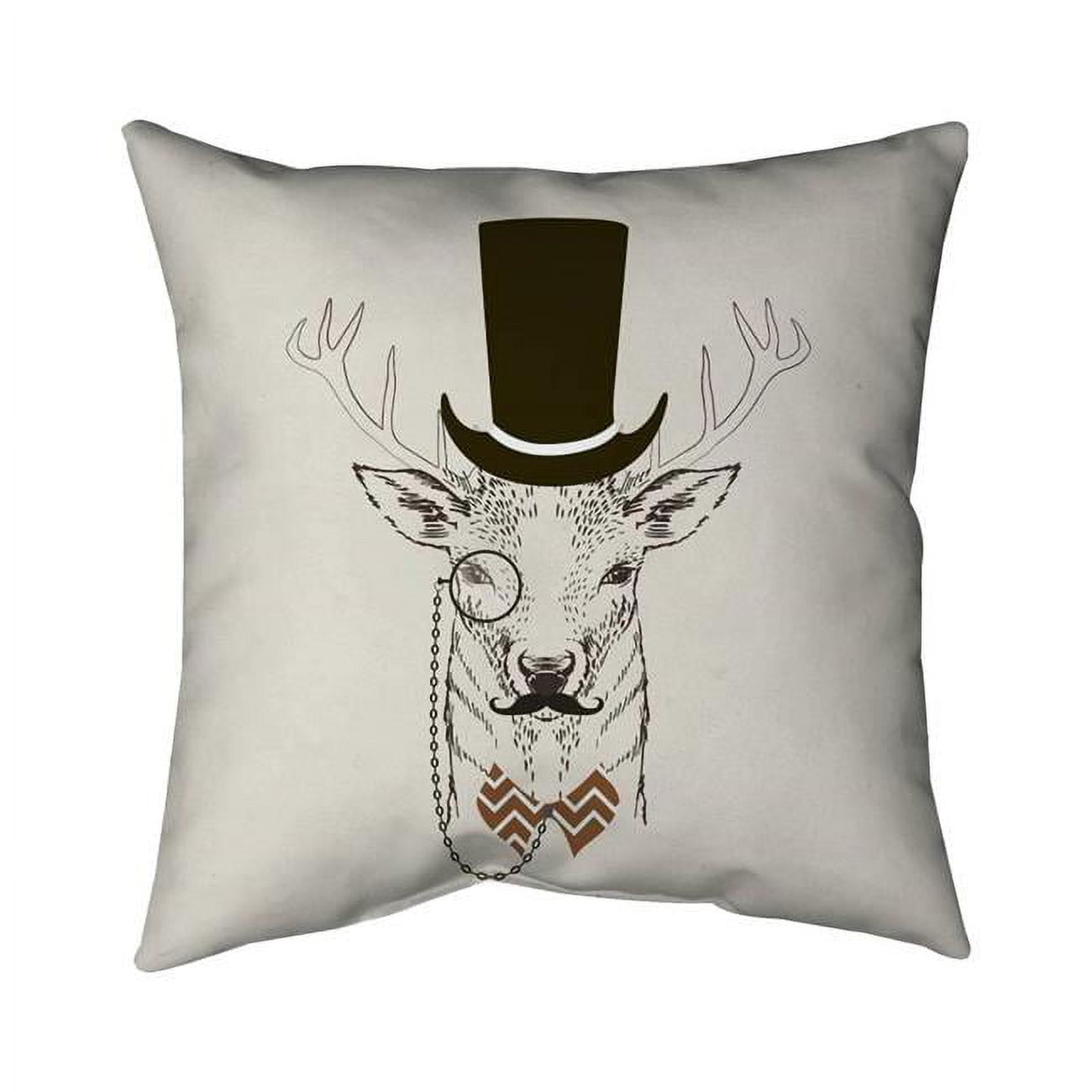 20 x 20 in. Aristocrat Roe Deer-Double Sided Print Indoor Pillow