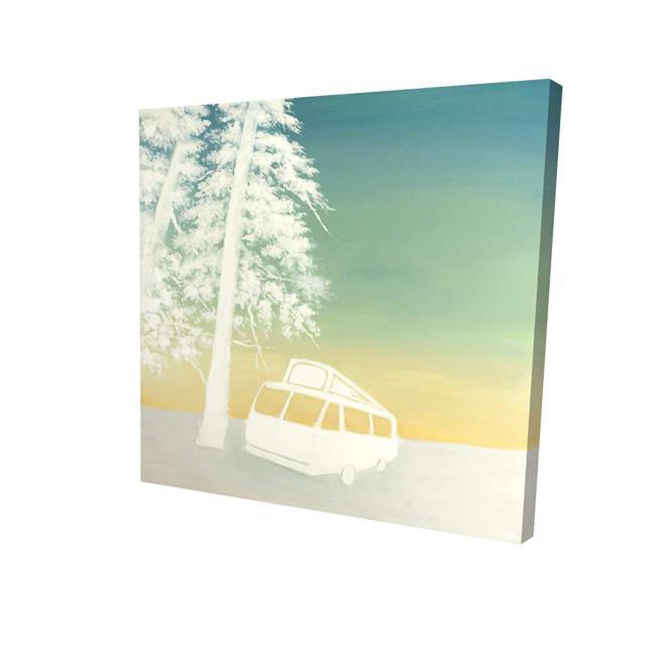 8 x 8 in. Camping-Print on Canvas