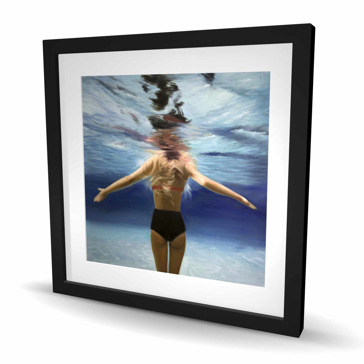 C1FM2424E5WW3U 24 x 24 in. Under the Sea - Figurative Bathroom Print Wall Art - Home Decor Art