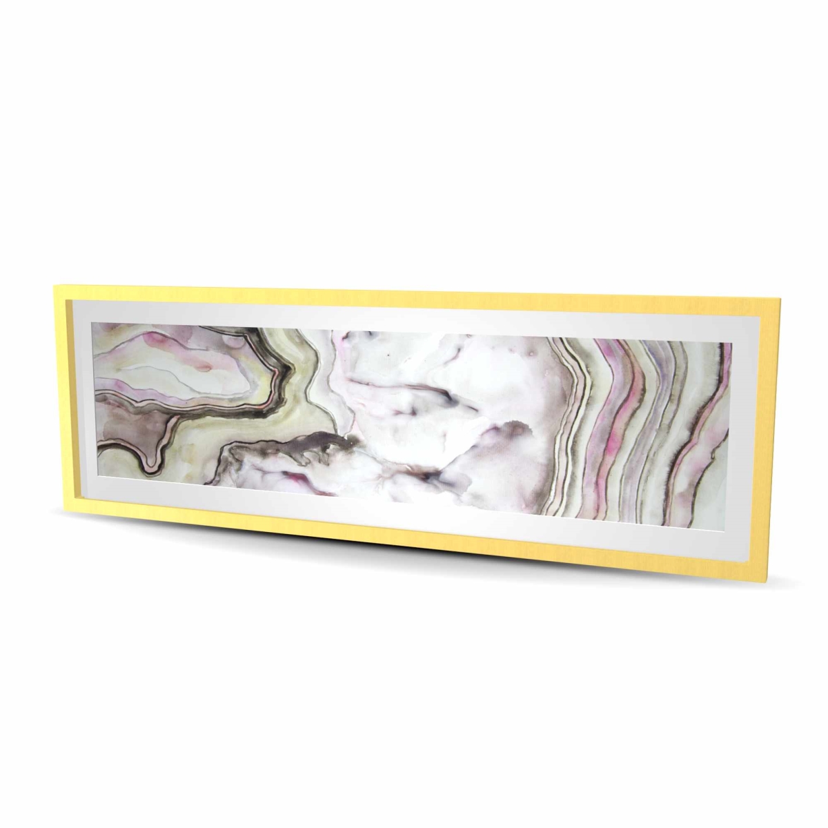 C1FM2060U2QW6S 20 x 60 in. Agate - Abstract Kitchen Framed Matted Print Wall Art - Home Decor