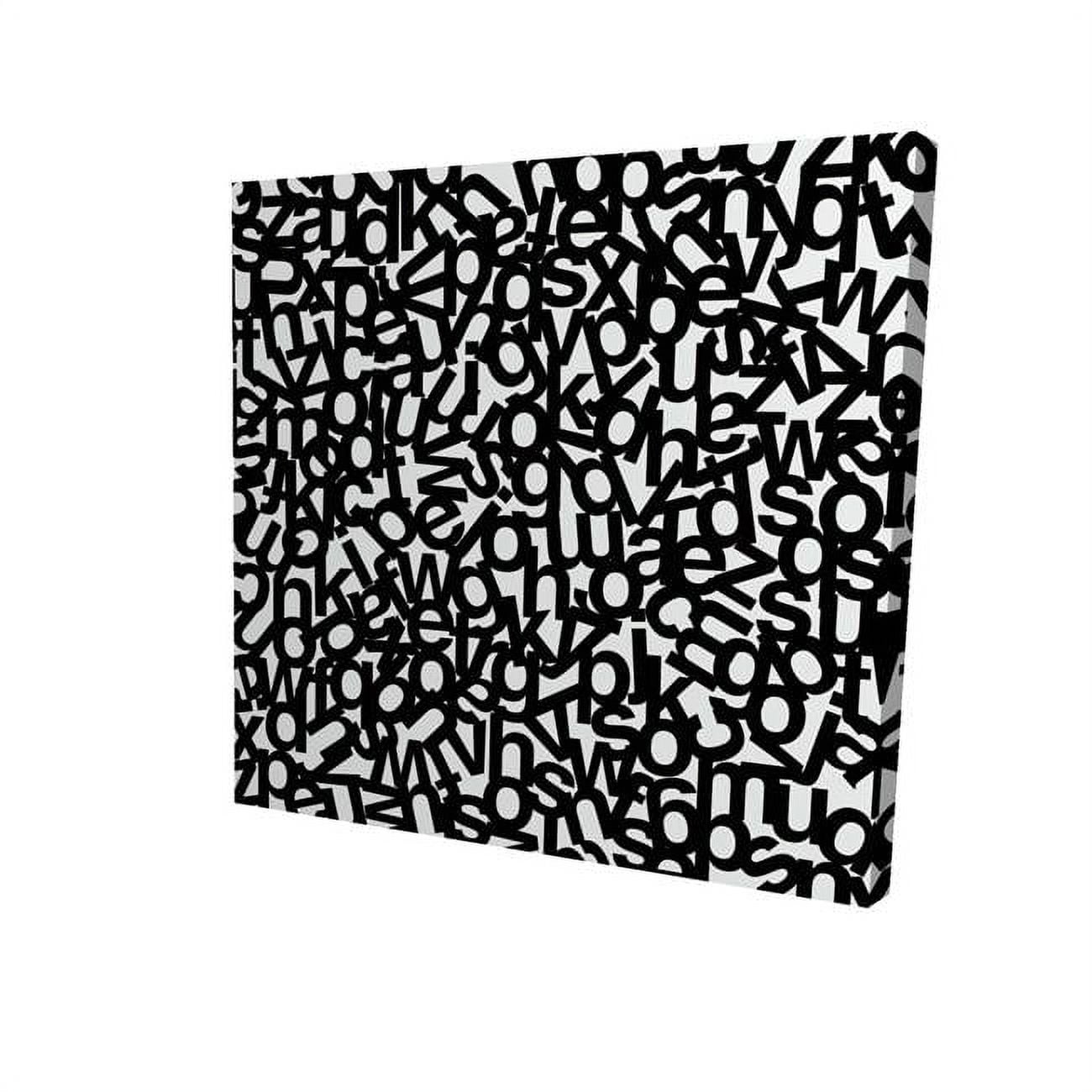8 x 8 in. Alphabet-Print on Canvas