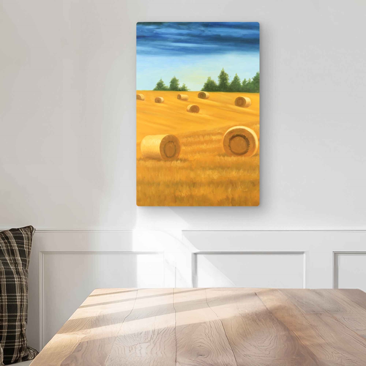 C1MP1218UB0XWU 12 x 18 in. Landscape of the Countryside Wall Art - Blue Metal Print