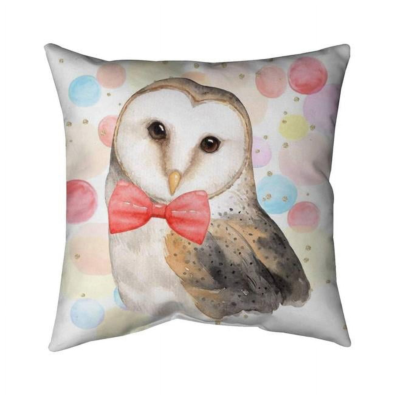 20 x 20 in. Chic Owl-Double Sided Print Indoor Pillow