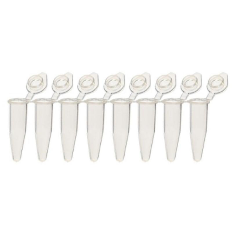 5060-9 0.2 ml BioFlex Snappable 8-Strip Tubes with Individually-Attached Flat Caps, Clear